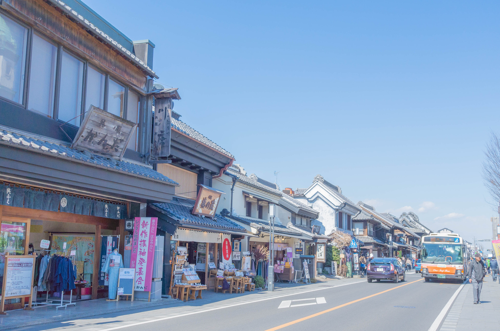 川越の蔵造りの街並み